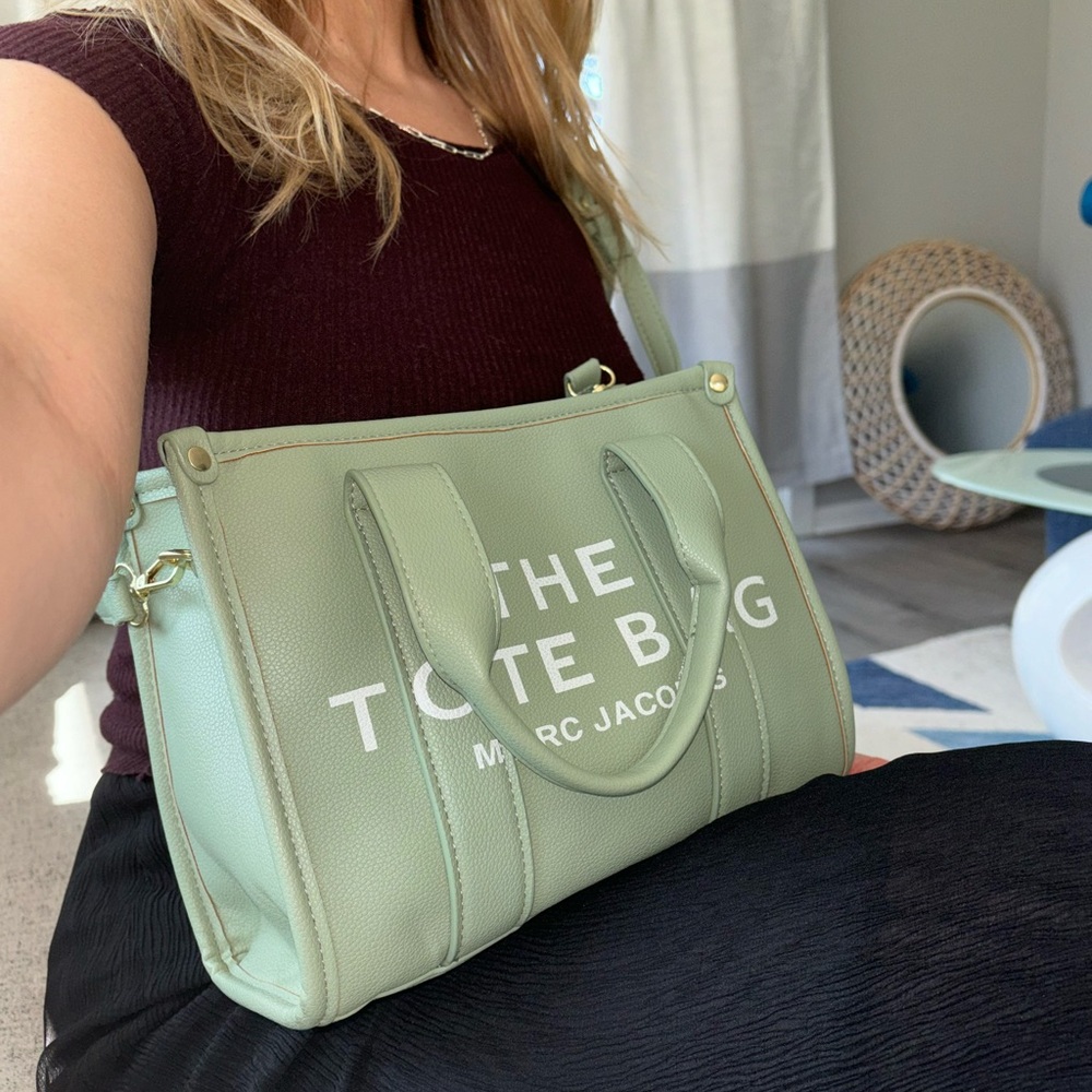 Marc Jacobs Green Leather Tote Bag